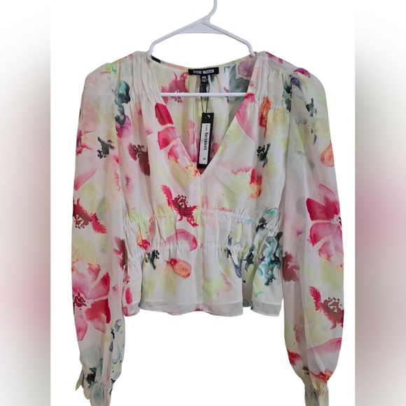 Steve Madden Sheer Women's Ardenne Top Size XS - Picture 6 of 9